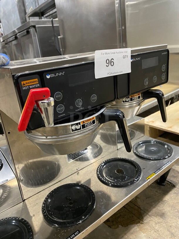 Bunn Stainless Steel Commercial Countertop Coffee Brewer! With 6 Warmers! On Legs! 120/208-240V 1 Phase! Model: AXIOM 0/6 TWIN SN: AXTN034446! - Image 7 of 9