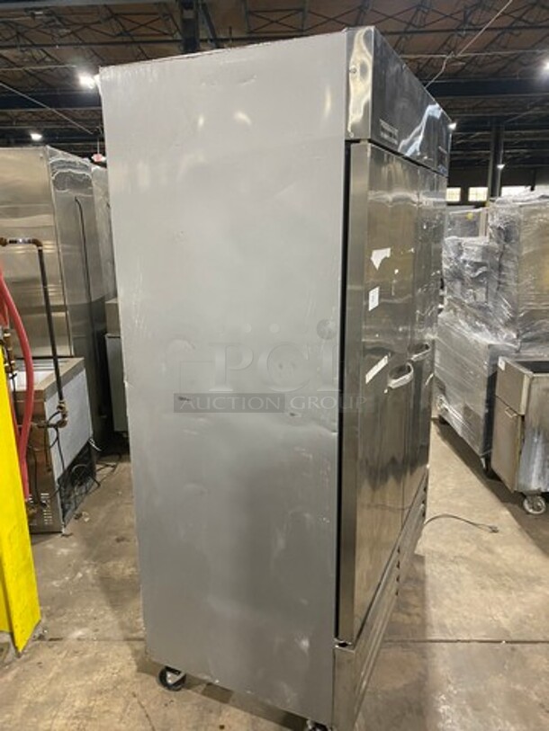 Beverage Air Commercial 2 Door Reach In Freezer! With Poly Coated Racks! All Stainless Steel! Model: KF481AS SN: 9027216 115V 60HZ 1 Phase - Image 4 of 10