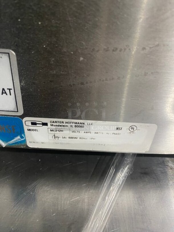 Carter Hoffmann Commercial Countertop Heated Food Merchandiser! All Stainless Steel! Model: MC212H - Image 6 of 7