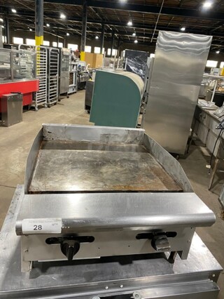 Stainless Steel Countertop Gas Powered Flat Grill!