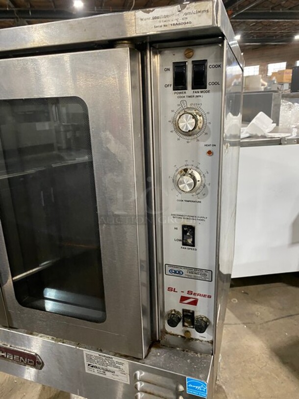 Southbend SL Series Stainless Steel Commercial Convection Oven w/ View Through Doors, Metal Oven Racks and Thermostatic Controls on Commercial Casters! Electric Powered! SN:18A80040 - Image 6 of 7