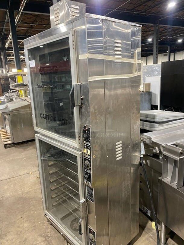 Nuvu Subway Edition Commercial Double Deck Baking Oven/Proofer Combo! With View Through Doors! All Stainless Steel! On Casters! WORKING WHEN REMOVED! - Image 2 of 9