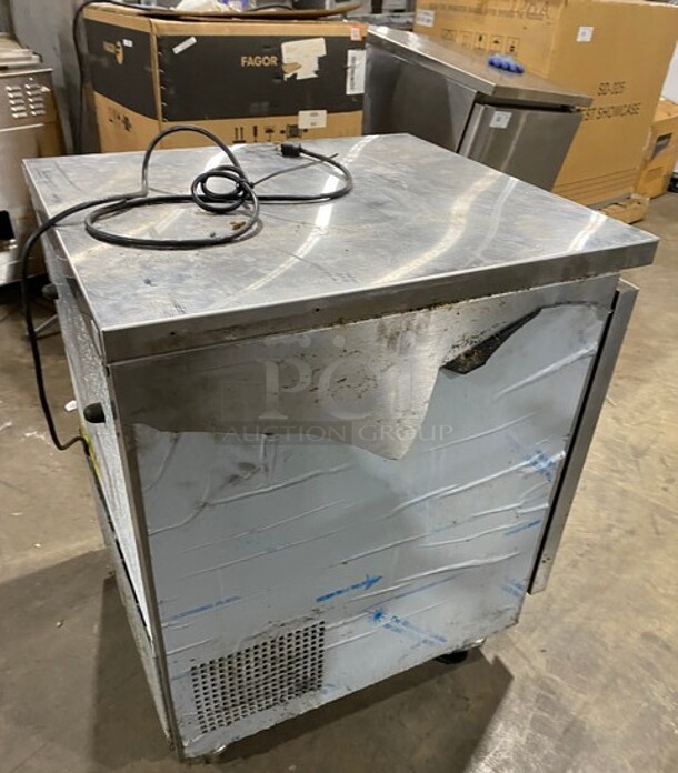 Fagor Commercial Single Door Lowboy/ Worktop Freezer! All Stainless Steel! On Casters! MODEL FUF27 SN:17110683M 115V  - Image 4 of 7