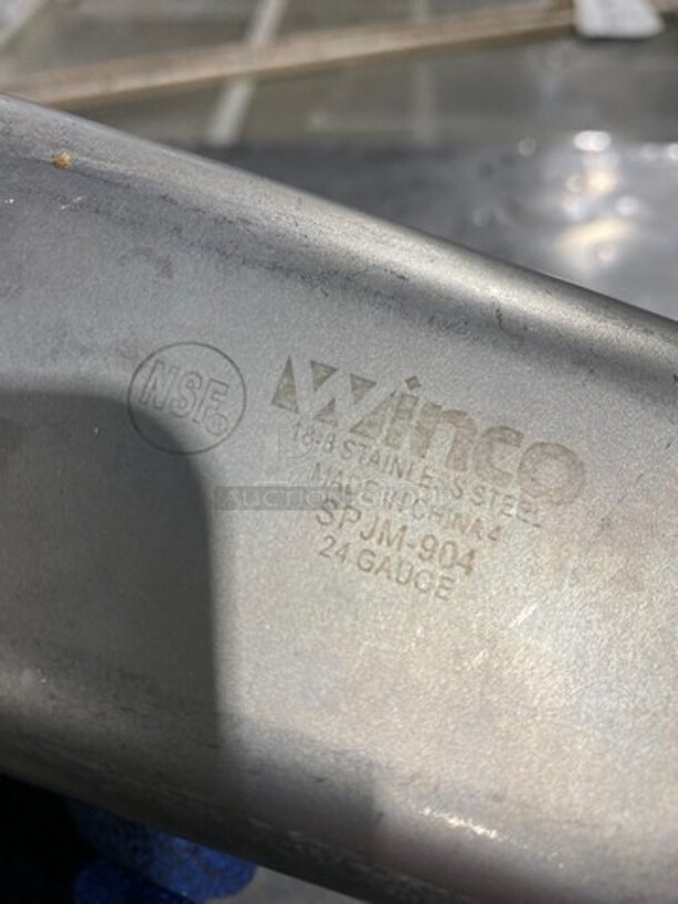 Winco Commercial Steam Table/ Prep Table Food Pans! All Stainless Steel! 16x Your Bid! - Image 5 of 6