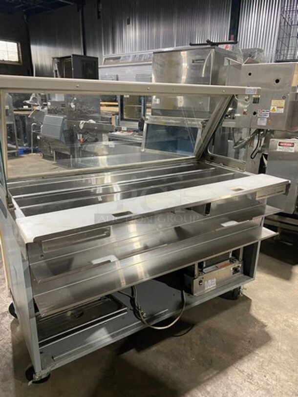 Duke Commercial Sandwich Prep Line Unit! With Slanted Front Glass! With Commercial Cutting Board! All Stainless Steel! On Casters! Model: SUBCPTC60M 120V 60HZ 1 Phase - Image 4 of 9