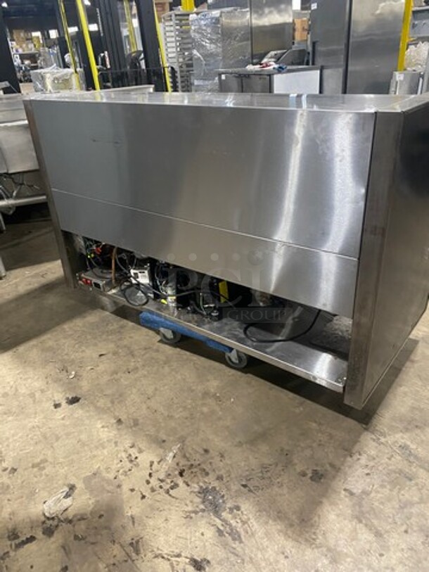 ALL STAINLESS-STEEL IN-LINE Reach In Grab N Go Cooler Display Case Merchandiser! 115V 1 Phase!  - Image 4 of 7