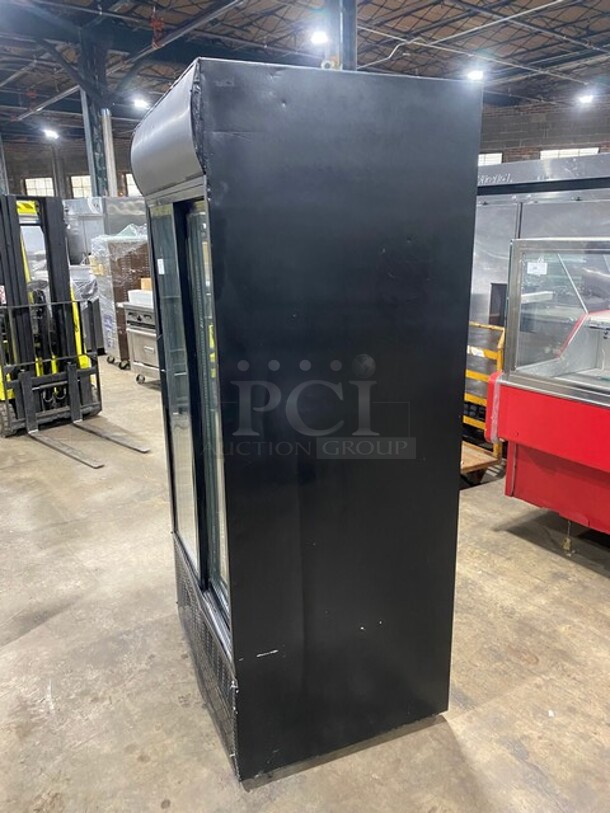 True Commercial 2 Sliding Door Reach In Refrigerator Merchandiser! With View Through Doors! With Poly Coated Racks! Model: GDM33 SN: 13089041 115V 60HZ 1 Phase - Image 2 of 8