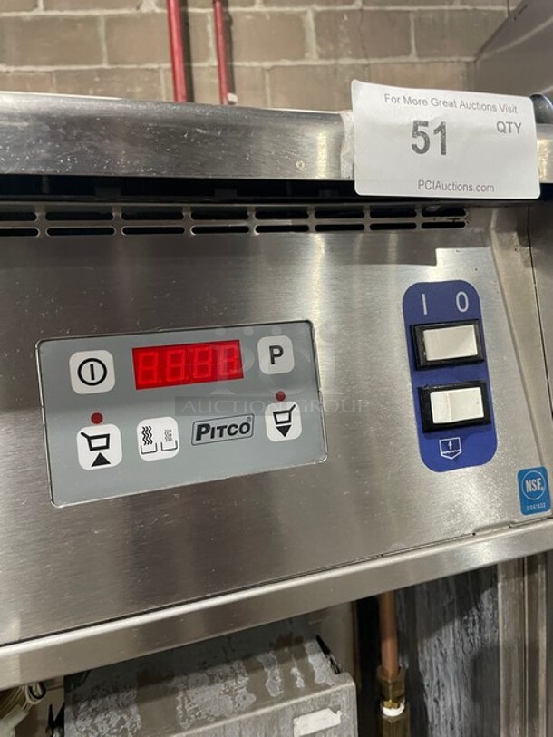 SWEET! Pitco Late Model Commercial 3 Bay Natural Gas Powered Pasta Cooker/Rethermalizer! All Stainless Steel! On Casters! 115V! Model: SRTG SN: G16AD007609! - Image 9 of 12