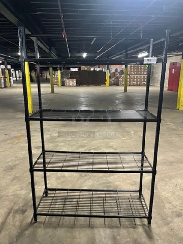 Amco Commercial Metal 4 Tier Shelf! BUYER MUST DISMANTLE! PCI CANNOT DISMANTLE FOR SHIPPING! PLEASE CONSIDER FREIGHT CHARGES!