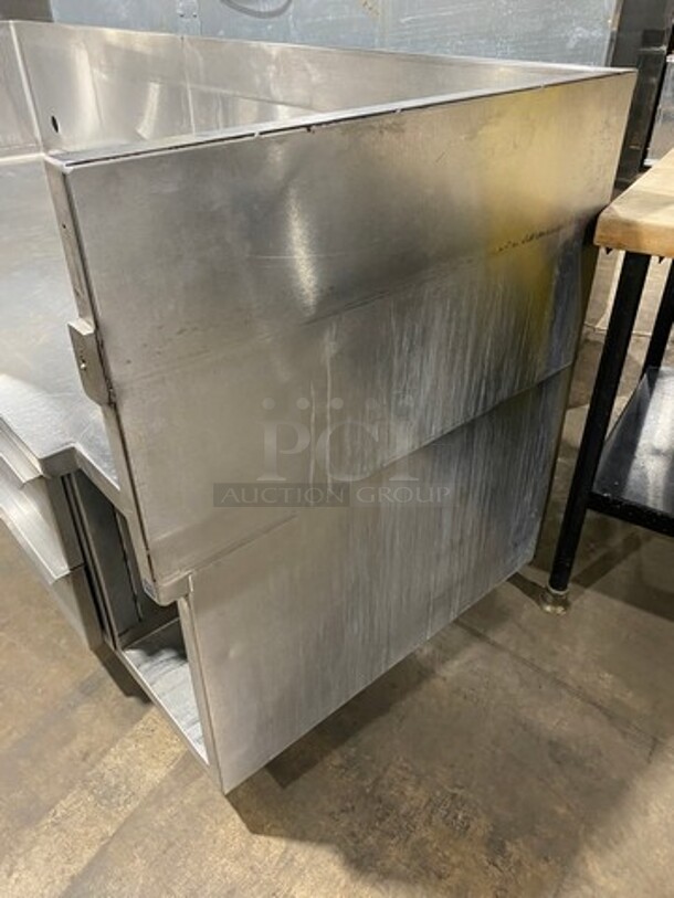 Kairak Custom Made Commercial Work Top Table/ Equipment Stand! With Raised Back And Side Splashes! With Drawer Storage Space Underneath! All Stainless Steel! On Casters! - Image 2 of 8