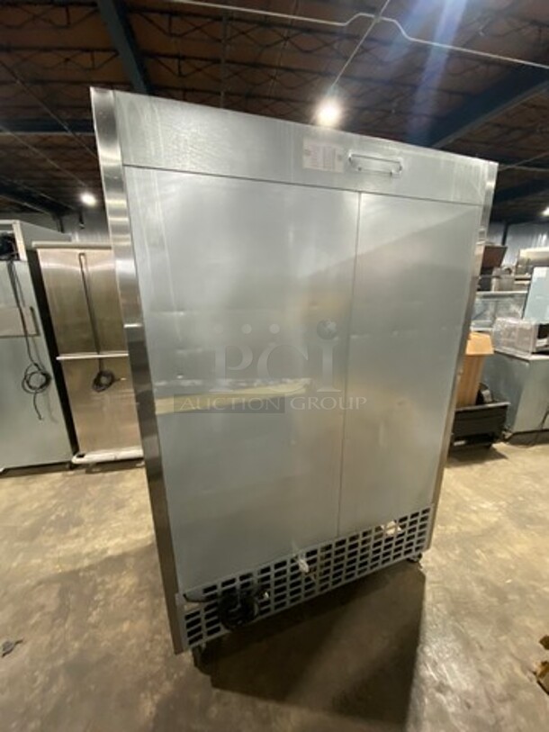 Everest Commercial 2 Door Reach In Cooler! With Pan Racks! All Stainless Steel! On Casters! Model: EBR2 SN: BBR214030027 115V 60HZ 1 Phase - Image 4 of 9