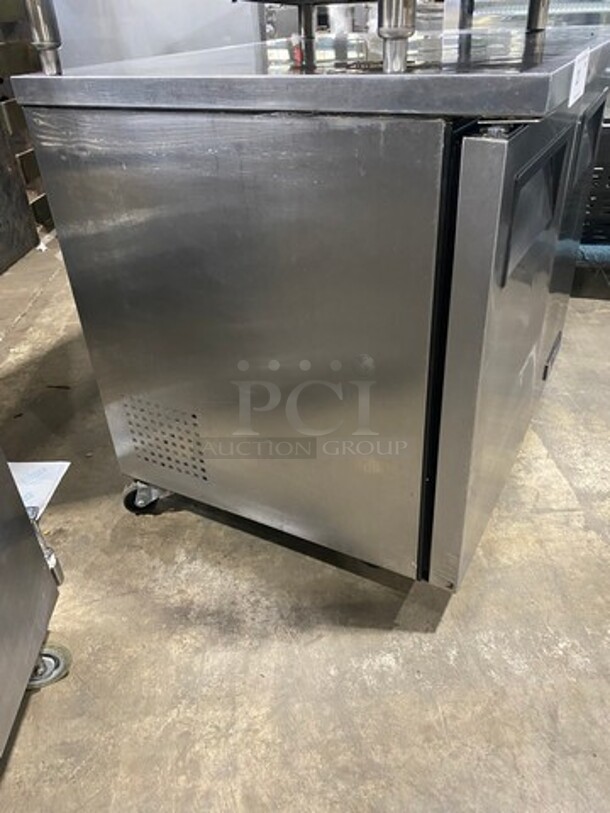 True Commercial 2 Door Lowboy/Worktop Cooler! With poly Coated Racks! All Stainless Steel! On Casters! Model: TUC36 SN: 8872184 115V 60HZ 1 Phase - Image 2 of 8