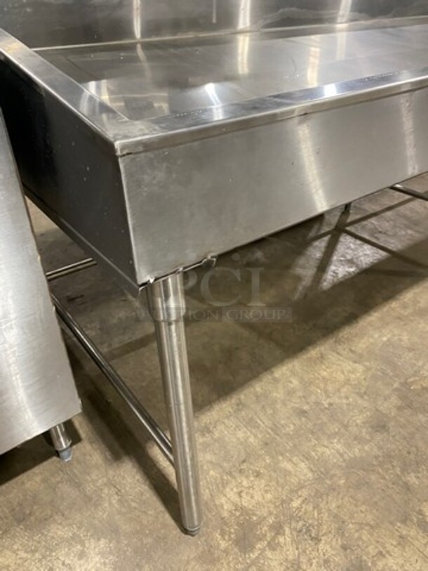 All Stainless Steel Fish/Cold Display Merchandiser Ice Bin! On Legs! - Image 6 of 7