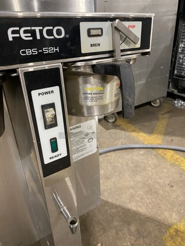 Fetco Commercial Countertop Dual Side Coffee Brewer! All Stainless Steel! Model: CBS52H20 SN: 140428040046A 120/208/240V 3 Phase - Image 5 of 8