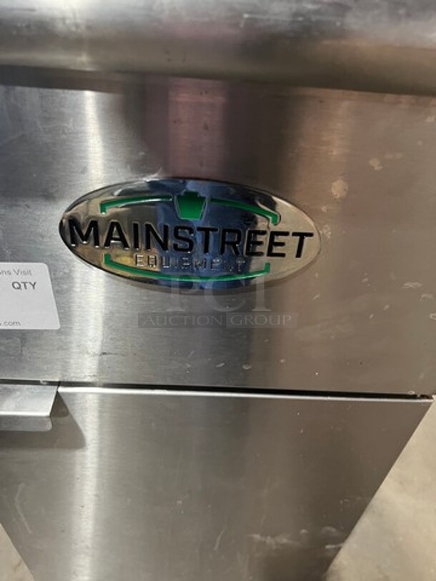 Mainstreet Commercial LP Powered Deep Fat Fryer! With Back Splash! All Stainless Steel! On Legs! Model: 541FF40L SN: 2104014006 - Image 3 of 8