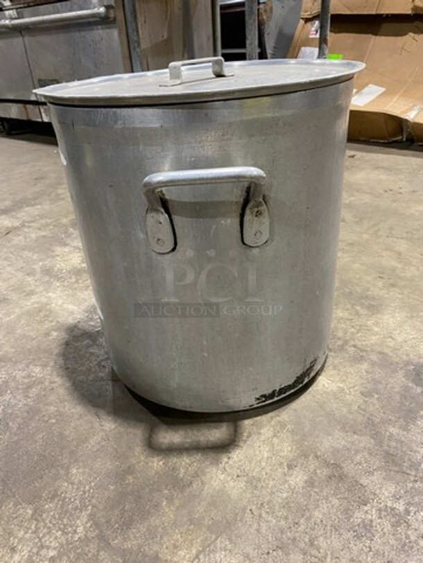 Metal Stock Pot! With Lid! With Side Handles! - Image 2 of 6