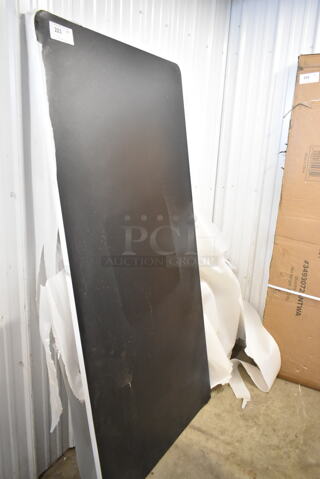 BRAND NEW SCRATCH AND DENT! Black Tabletop
