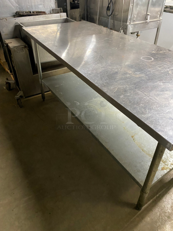 Aero Solid Stainless Steel Work Top/ Prep Table! With Storage Space Underneath! On Legs! - Image 3 of 6