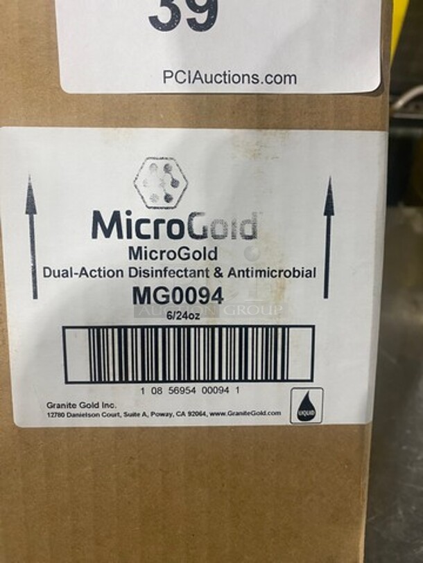 NEW! IN THE BOX! Micro Gold Dual Action Disinfectant And Antimicrobial Spray! 6 Bottles Per Box, 1 Box Per Item Number! - Image 6 of 6