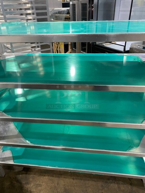 NEW! Solid Stainless Steel 5 Tier Shelf Unit! On Legs! - Image 6 of 7