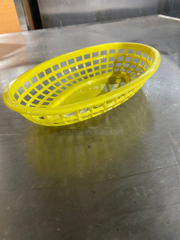 NEW! IN THE BOX! ALL ONE MONEY! 3DZ Tablecraft Yellow Poly Oval Fast Food Serving Baskets! - Image 4 of 6