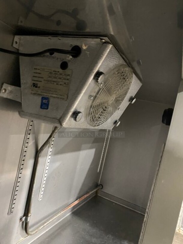 Peerless Of America All Stainless Steel Slim Style Commercial 2 Door Lowboy/ Worktop Cooler! Model  MU90 Seria; 18555! On Legs! 115V 1 Phase!  - Image 6 of 8