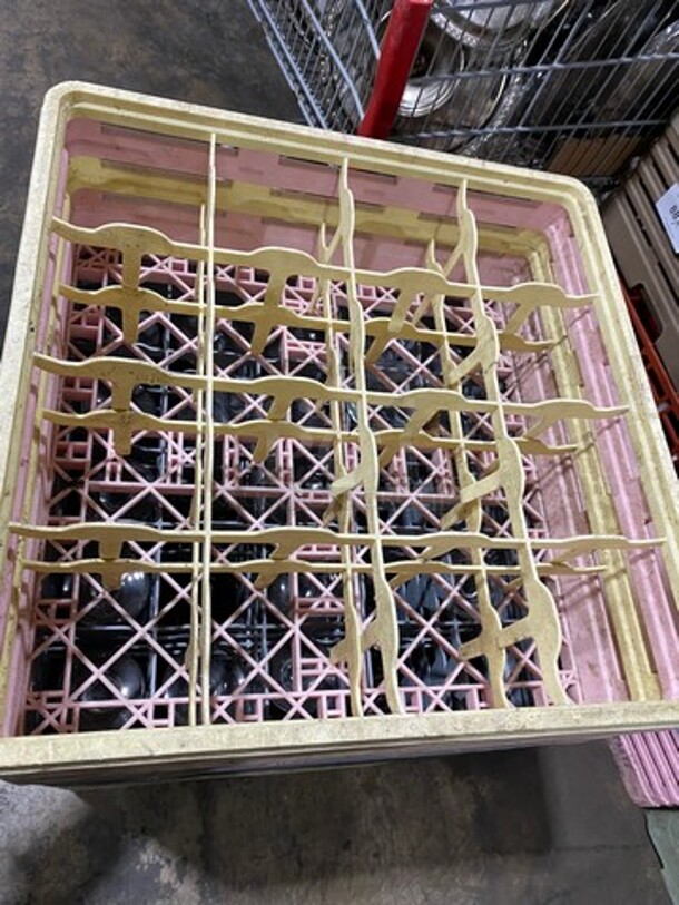 MISCELLANEOUS! Assorted Color Poly Cup Crates! With Assorted Style Stemmed Wine Glasses And Drinking Glasses! 8x Your Bid! - Image 5 of 6