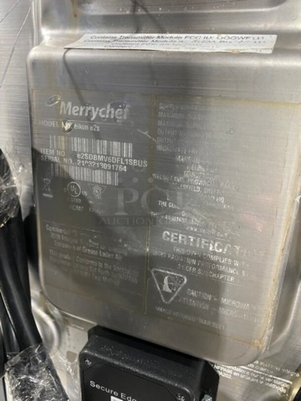 NICE! LATE MODEL! Merrychef Commercial Countertop Rapid Cook Turbo Oven! Model: EIKONE2S Serial 2103213091764! 208/240V 1 Phase! - Image 7 of 8