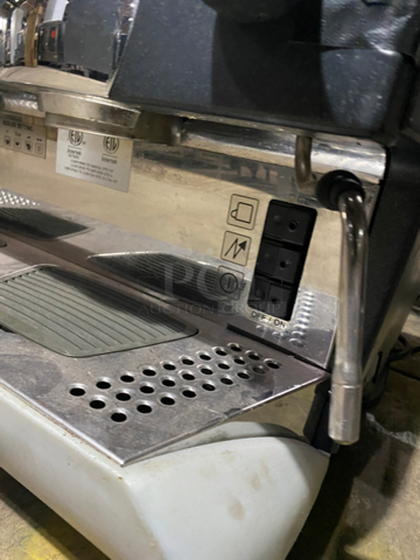 Rancilio Commercial Countertop Espresso Machine! With Steam Wands! Stainless Steel Body! On Small Legs! - Image 7 of 11