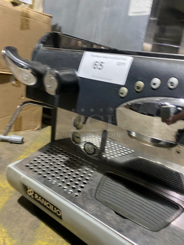 Rancilio Commercial Countertop Espresso Machine! With Steam Wands! Stainless Steel Body! On Small Legs! - Image 8 of 11