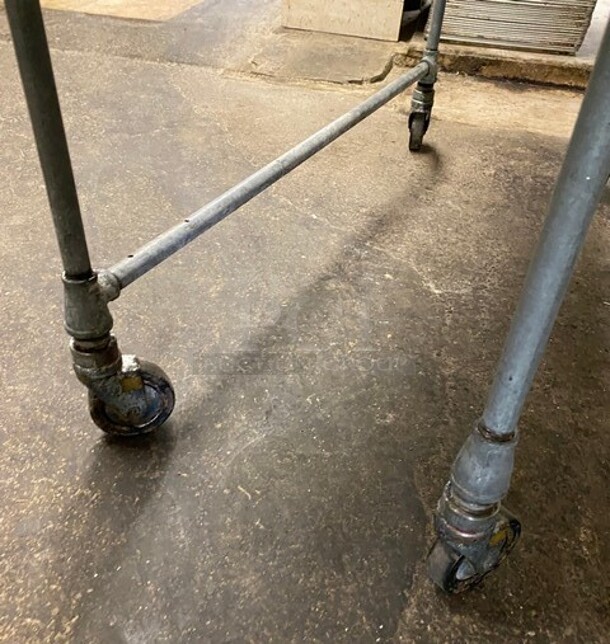 Stainless Steel Commercial Worktable With Shelf Underneath! On Casters! - Image 6 of 6