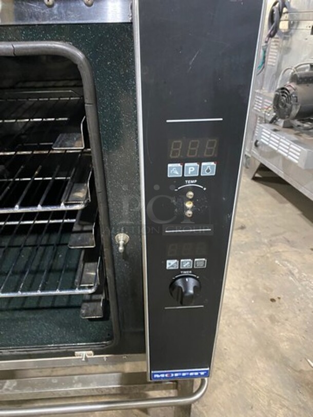 Turbo Fan Commercial Electric Powered Double Deck Convection Oven! With Metal Oven Racks! All Stainless Steel! On Legs! 2x Your Bid Makes One Unit! Model: E32D5 SN: 786331, SN: 786339 208V - Image 8 of 11