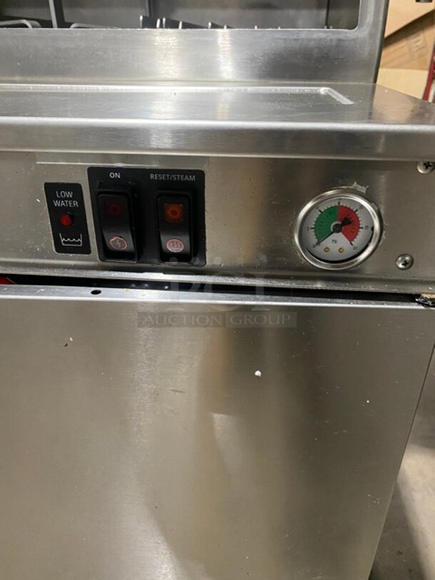 Sweet! LATE MODEL! Cleveland Stainless Steel Commercial Floor Style Electric Powered 3 Deck Pressure Steam Cabinet!! On Legs! MODEL PEM483 SN: 190323050456 208V 3PH! Working When Removed!  - Image 10 of 12