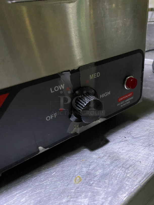Nemco Commercial Countertop Single Well Food Warmer! All Stainless Steel! Model: 6055A SN: D160408 - Image 7 of 8