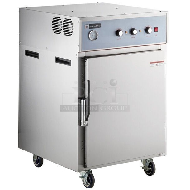 BRAND NEW SCRATCH & DENT! Cooking Performance Group CH-SP-1 SlowPro Cook and Hold Oven - 208/240V, 2250/3000W. S/N: 2023100076. Cord is the only thing observed to be damaged. 27-1/4x33-1/4x43-1/2 - Image 1 of 6
