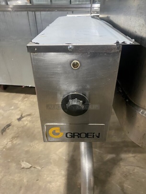 Groen Commercial Natural Gas Powered Skillet/Braising Pan! All Stainless Steel! On Legs! - Image 7 of 8
