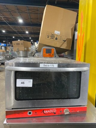 AVANTCO Commercial 1/2 Size Convection Oven! All Stainless Steel! Model 177CO16120!  1500Watts 120V 1Phase