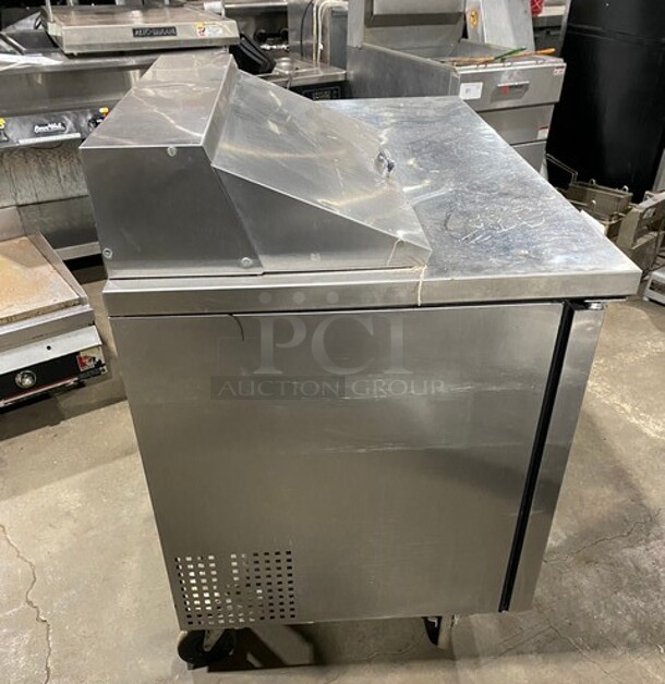 COOL! True Commercial Refrigerated Sandwich Prep Table! With 2 Door Underneath Storage Space! All Stainless Steel! On Casters! Model: TSSU4808 SN:4940880 115V 1PH - Image 4 of 9