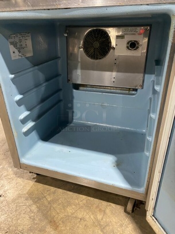 Delfield Commercial Single Door Lowboy/ Worktop Cooler! All Stainless Steel! On Casters! Model: 406CACHIP1 SN: 1503152001684 115V 60HZ 1 Phase - Image 5 of 8