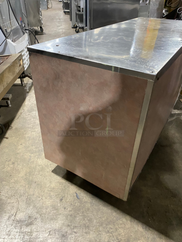 WOW! Commerical Custom Made Prep/ Worktop Counter! With Shelf Storage Underneath! All Stainless Steel! On Casters! - Image 3 of 5