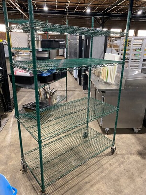 Metro 4 Tier Shelf! On Casters! BUYER MUST DISMANTLE! PCI CANNOT DISMANTLE FOR SHIPPING! PLEASE CONSIDER FREIGHT CHARGES! - Image 3 of 8