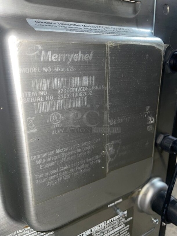 Late Model 2021! MerryChef Countertop Rapid Cook Turbo Oven! 208/240V 1 Phase! Model: Eikon E2S SN: 2109213092002! - Image 5 of 8