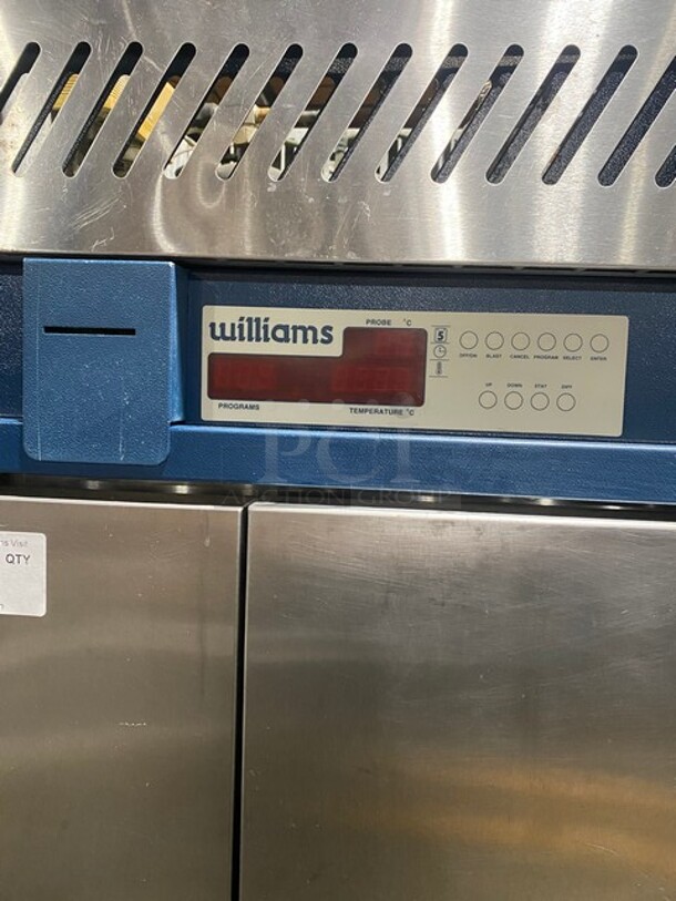 Williams Floor Style Stainless Steel Blast Chiller! On Commercial Casters! MODEL HS15BC SN:195209 208V 1PH - Image 8 of 11