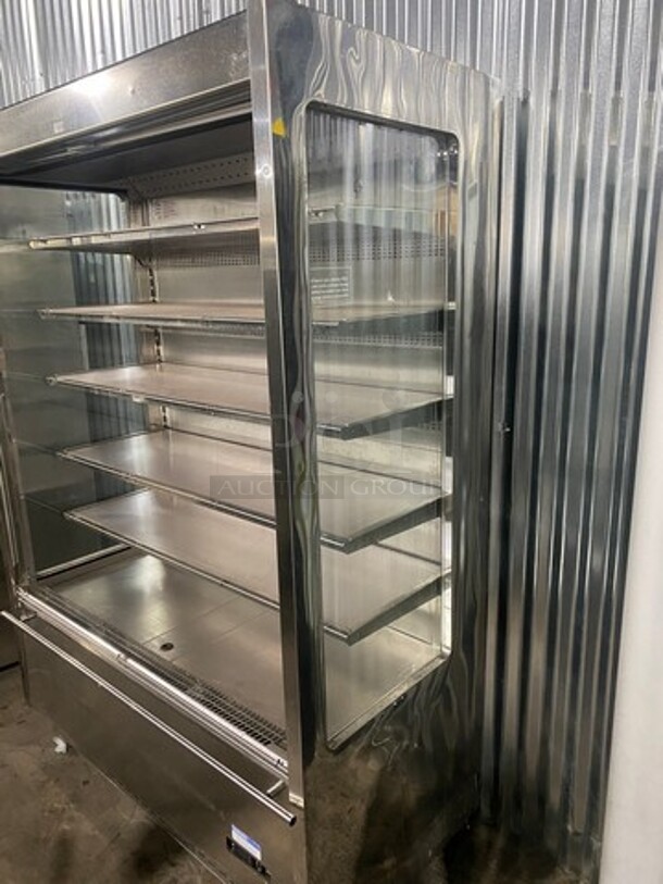 Langer Grab N'Go Open Refrigerated Display Cooler Merchandiser! With Night Cover! - Image 2 of 9