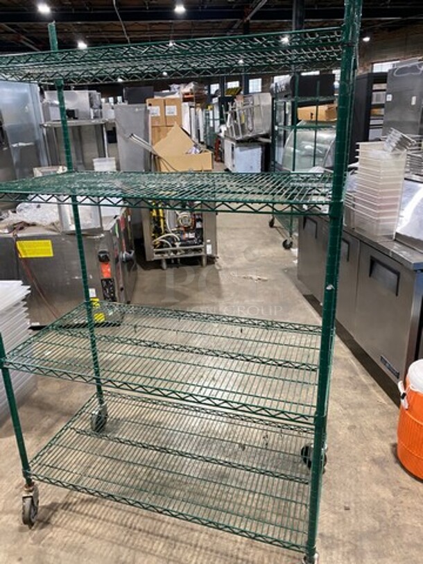 Metro 4 Tier Shelf! On Casters! BUYER MUST DISMANTLE! PCI CANNOT DISMANTLE FOR SHIPPING! PLEASE CONSIDER FREIGHT CHARGES! - Image 3 of 8