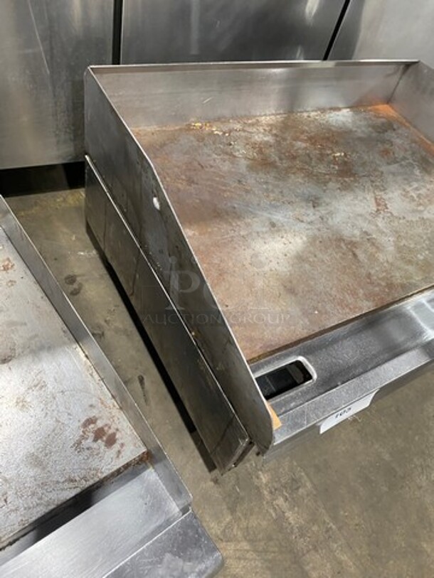 Lang Commercial Countertop Electric Powered Flat Top Griddle! With Back And Side Splashes! All Stainless Steel! On Small Legs! - Image 2 of 8