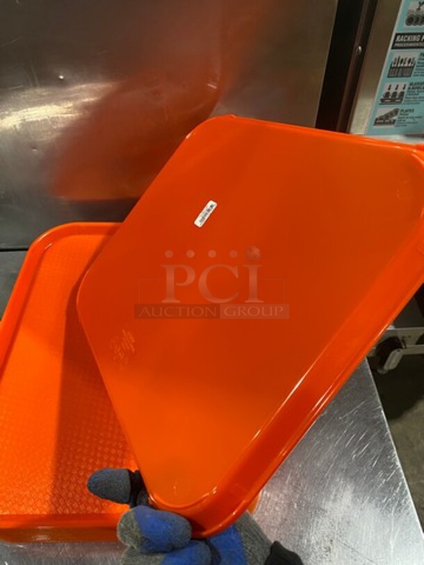 NEW! IN THE BOX! Cambro Orange Poly Food Serving Trays! - Image 8 of 8