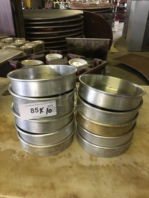 Round Metal Baking Pans! 10x Your Bid! - Image 1 of 6