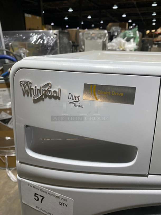 White Whirlpool Duet Washer! Front Load! With Many Washer Settings! Model: WFW8740DW1 SN: C62251561! Working! - Image 8 of 11