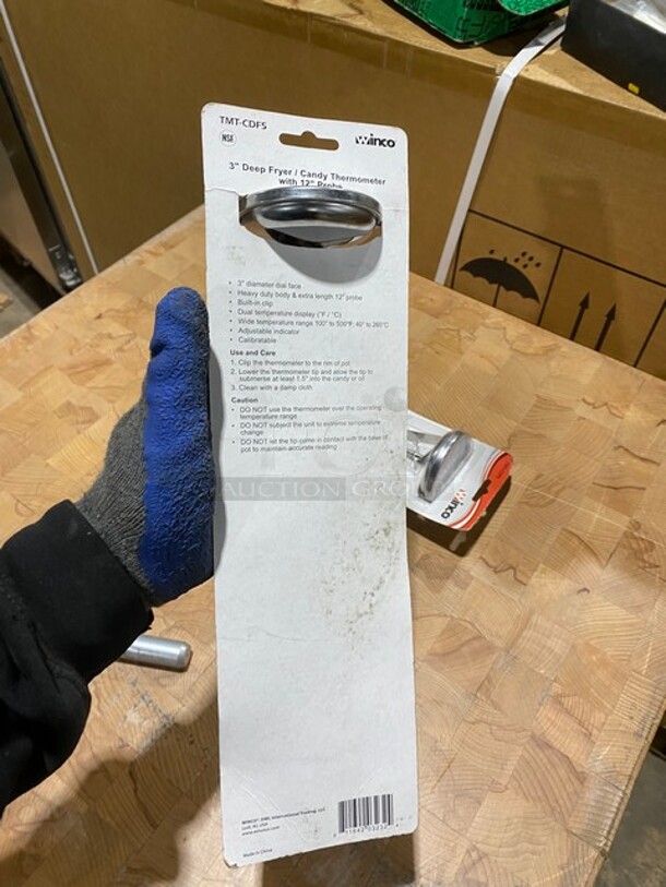 BRAND NEW! Winco 3" Deep Fryer Thermometer! 2x Your Bid! MODEL TMTCDF5 - Image 4 of 5